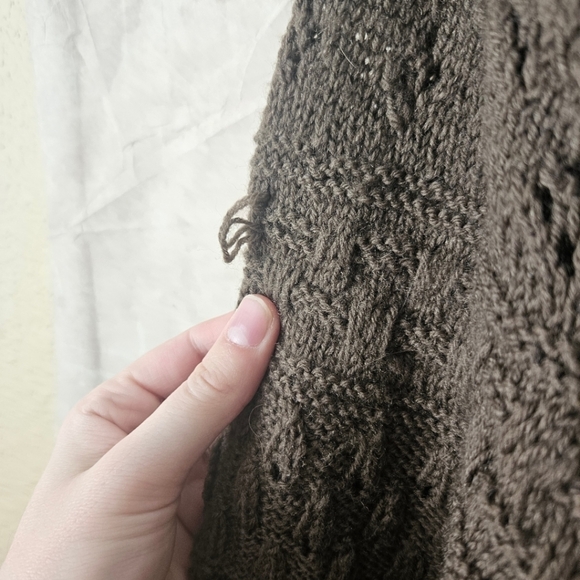 olive vintage wool cardigan - Picture 3 of 9